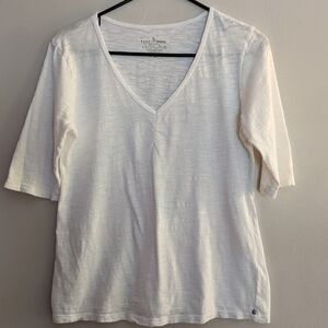 NEON Buddha Cotton Top Medium White Half Sleeves